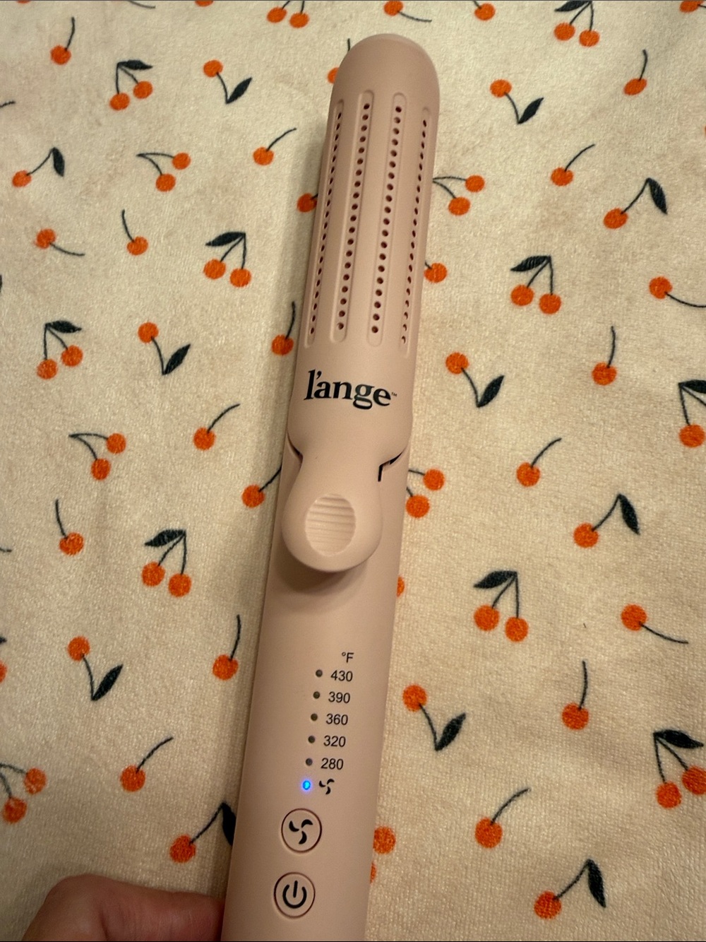 l'ange Pink Ceramic Hair Straightener Brush